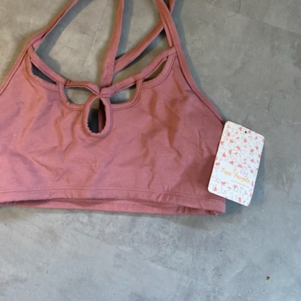nwtFree People Sports Bra xs MAUVE